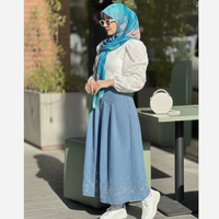 خرید روسری نخی کاستوم طرح اطلس قواره 110 دور دوخت 