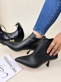 نیم بوت پاشنه دار زنانه کلاسیک زارا ZARA کد 1753 دختر طهرونی