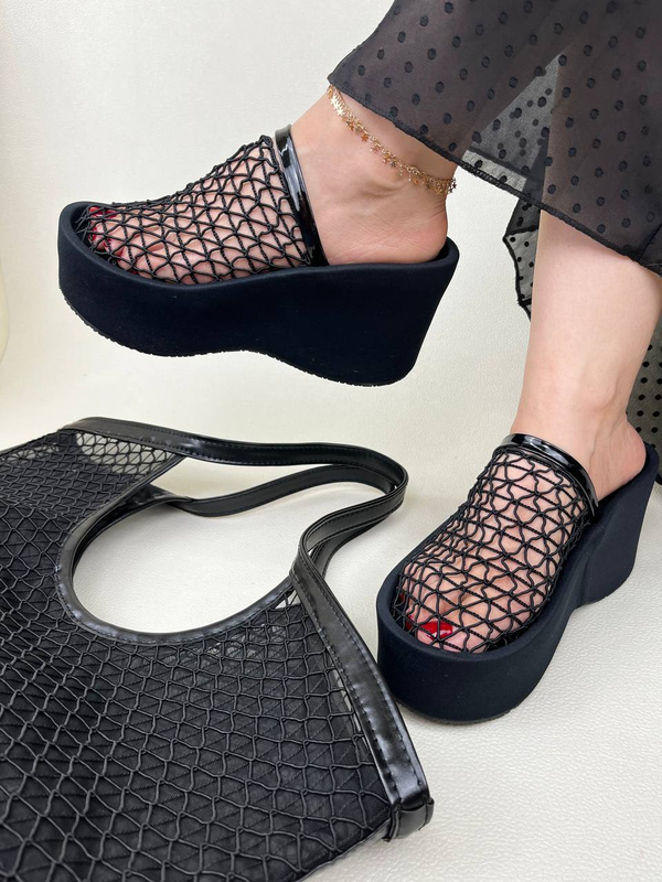 خرید  صندل زنانه لژدار رو توری شنل CHANEL 