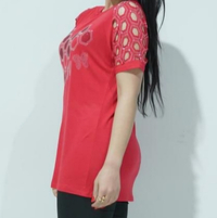 تیشرت زنانه نگین دار لیزری