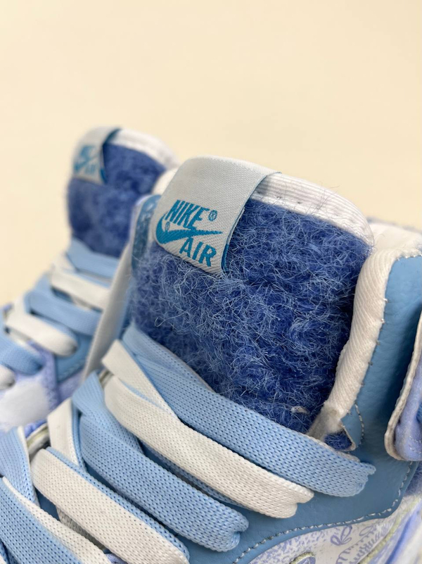 کتونی ونس ساقدار زنانه ایر جردن وان فامیلا بلو  NIKE AIR JORDAN 1 کد 912 دختر طهرونی