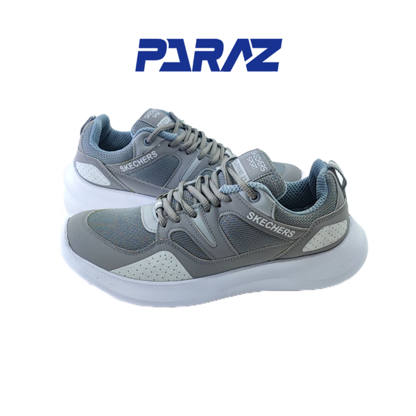 خرید کفش اسپرت و روزمره مردانه برند اسکچرز Skechers مدل کوانتوم طوسی 