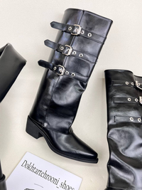 نیم بوت زنانه طرح چکمه کابوی زارا دو تیکه ZARA کد 1725 دختر طهرونی