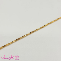 پابند زنانه طلایی مدل مارپیچ استیل کد 798
