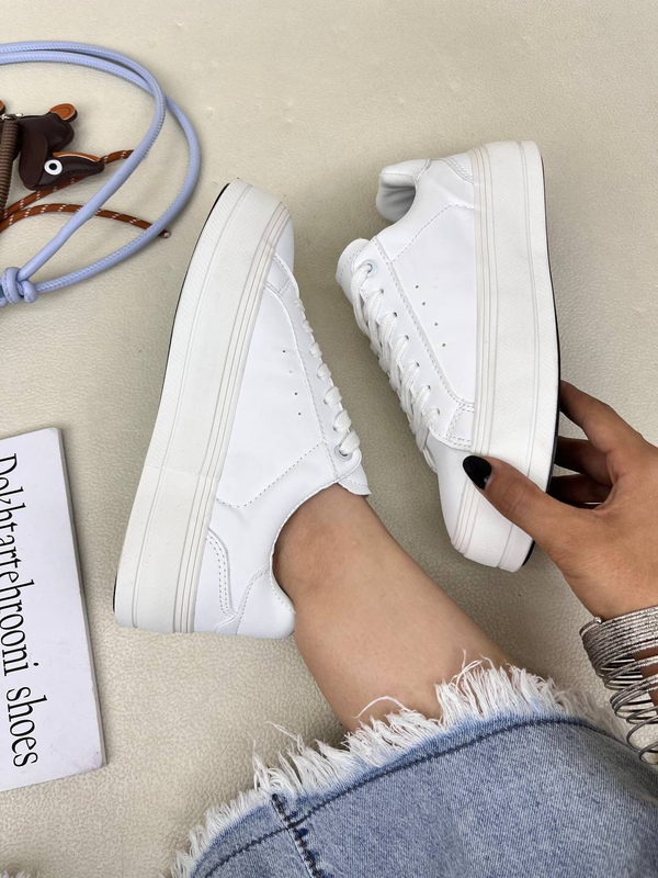 ونس زنانه لژدار  زارا   ZARA Canvas Syle Trainers کد 1561  🤍 دختر طهرونی