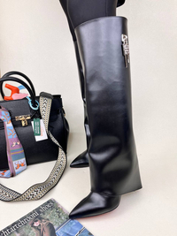 بوت زنانه پاشنه دار دامنی ژیوانشی GIVENCHY کد 1696 دختر طهرونی کد 675