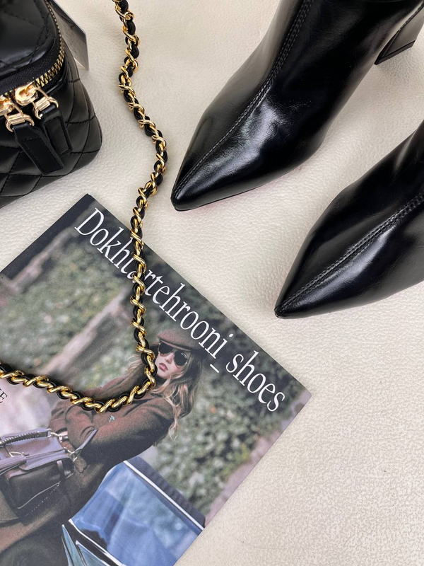 بوت پاشنه دار زنانه سه سگک کد 1719 دختر طهرونی کد 695