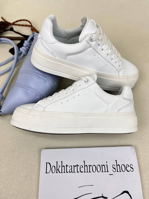 ونس زنانه لژدار  زارا   ZARA Canvas Syle Trainers کد 1561  🤍 دختر طهرونی