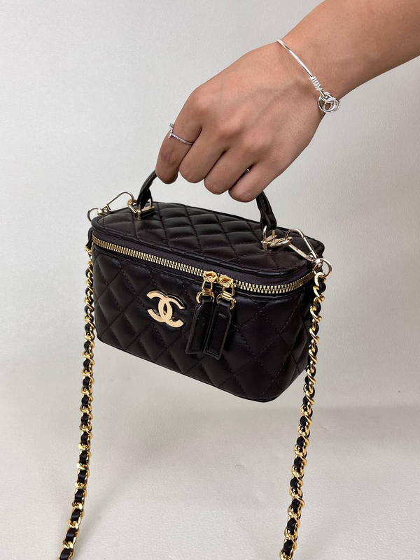 کیف زنانه باکسی دوختی آینه دار شنل  CHANEL کد 1670