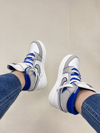 کتونی ونس ساقدار زنانه ساقدار ایر جردن بلو فانتوم NIKE JORDAN1 blue fantom کد :912 دختر طهرونی