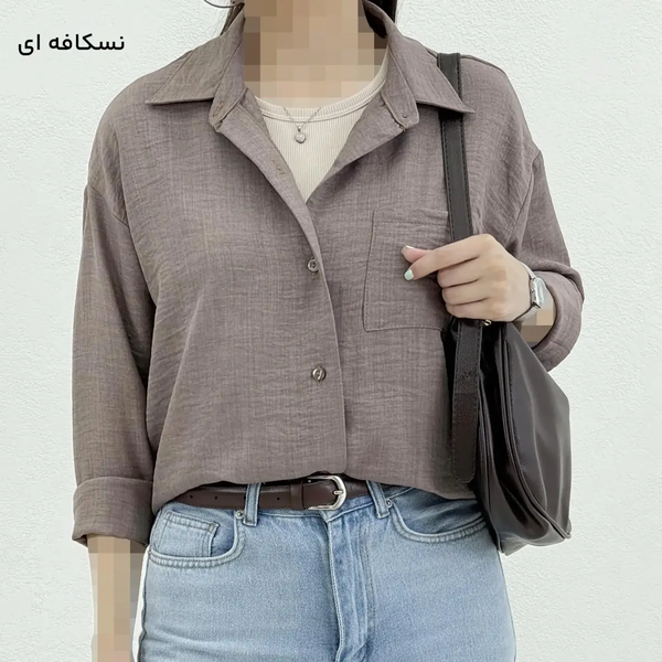 خرید شومیز زنانه تک جیب شیک و آزاد 