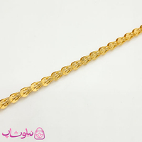 دستبند زنانه طرحدار استیل طلایی رنگ کد 961