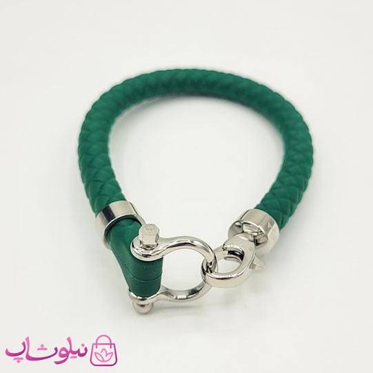 خرید  دستبند امگا رابر سبز تیره مردانه زنانه کیفیت مستر 