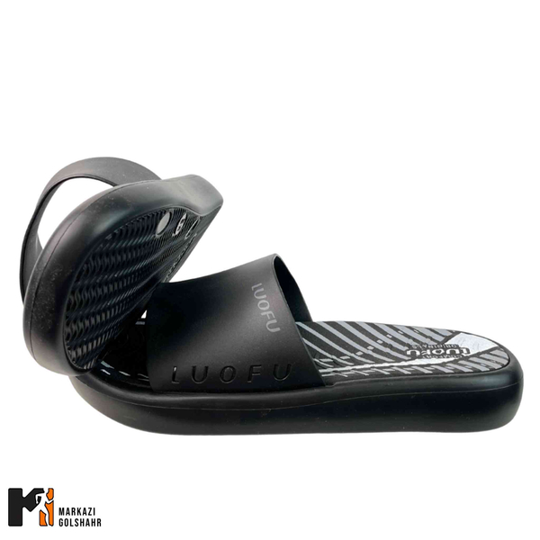صندل مردانه انعطاف پذیر مدل Luofu مشکی کد 720884