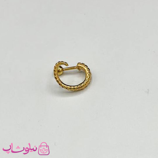 خرید  پیرسینگ گوش طرح مارپیچ طلایی 