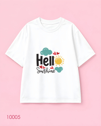 خرید  تیشرت اورسایز طرح Hello Sunshine 