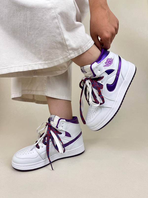 کتونی ساقدار زنانه ایر جردن 1 کرومی 1 | کتونی ساقدار زنانه ایر جردن 1 کرومی 1 NIKE AIR JORDAN کد 912 کد 628