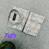 پیراهن مردانه چهارخونه استین بلند سایز M تا 2XL | پیراهن کلاسیک مردانه چهارخانه در 6 طرح | پیراهن مردانه رسمی چهارخونه AA6