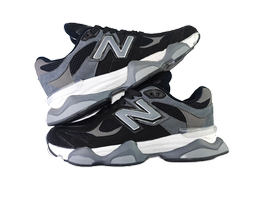 کفش اسپرت مردانه برند نیوبالانس ۹۰۶۰ new balance مدل اسوه مشکی طوسی کد 186