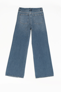 شلوار جین زنانه بگی آبی وسط جک پات ریزشی رویال جین royal jeans