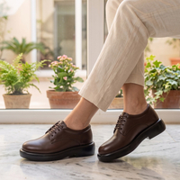 کفش چرم زنانه مدل تیارا بندی