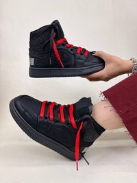 کتونی ساقدار زنانه نایکی جردن وان نیو بلک 1 NIKE AIR JORDAN کد 912 دختر طهرونی