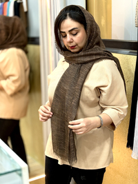 خرید شال زنانه کنفی حصیری 