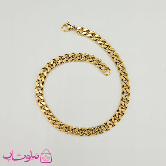 گردنبند/ دستبند/ پابند زنانه مدل کارتیه استیل طلایی
