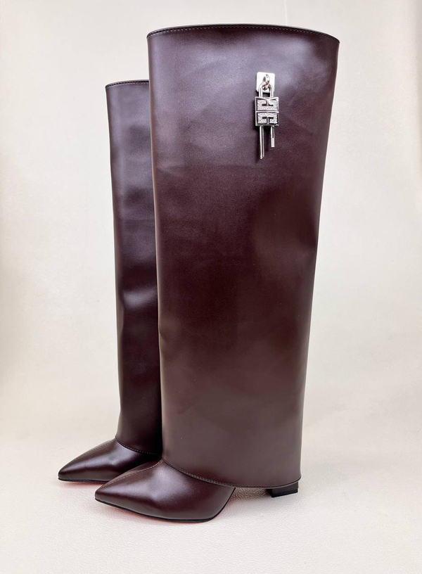 بوت زنانه پاشنه دار دامنی ژیوانشی GIVENCHY کد 1696 دختر طهرونی کد 675