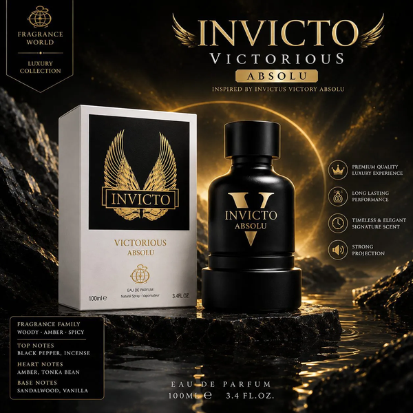 خرید عطر ادکلن مردانه فرگرنس ورد مدل Invicto Victorious Absolu حجم 100 میل 