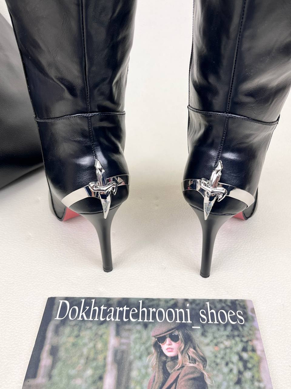 بوت زنانه پاشنه دار شمشیری کریستین لوبوتین Loboutin heels sword 💖 کد 1747 دختر طهرونی
