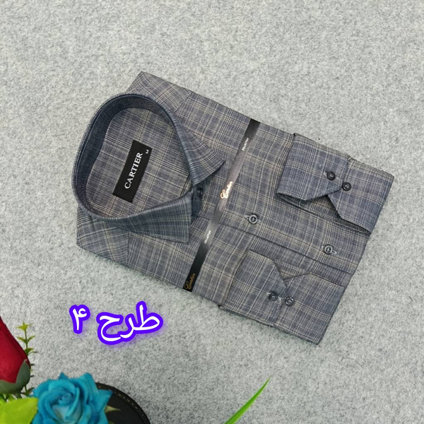 پیراهن مردانه طرحدار استین بلند سایز M تا 2XL | پیراهن کلاسیک مردانه طرحدار در 5 طرح | پیراهن مردانه رسمی طرحدار BB1