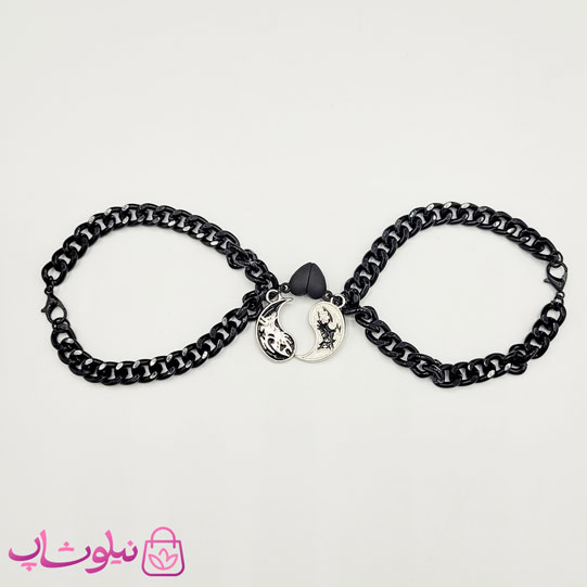 خرید دستبند ست یین و یانگ مدل دراگون مشکی