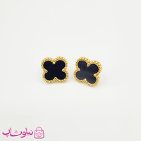 گوشواره میخی زنانه ونکلیف مشکی کد 89