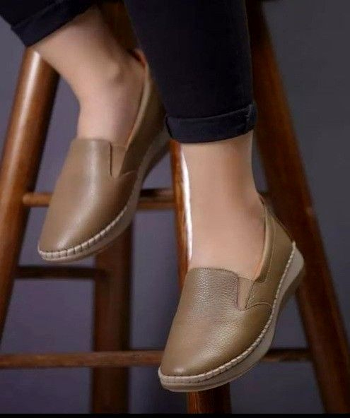 کفش چرم زنانه مدل شایلی