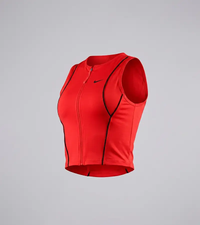 کراپ ورزشی زنانه مغزی دار Zip Up 