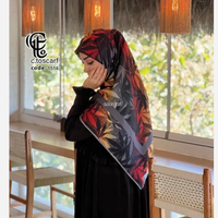 خرید روسری نخ کاستوم طرح گلمهر قواره 140 سانتی متر چرخ دوز مزونی