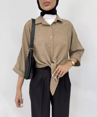 خرید شومیز طرح گره ای 