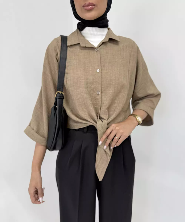 خرید شومیز طرح گره ای 