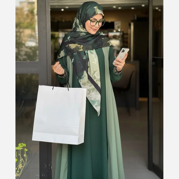 خرید روسری نخ کاستوم طرح آتوسا سایز 140 چرخ دوز
