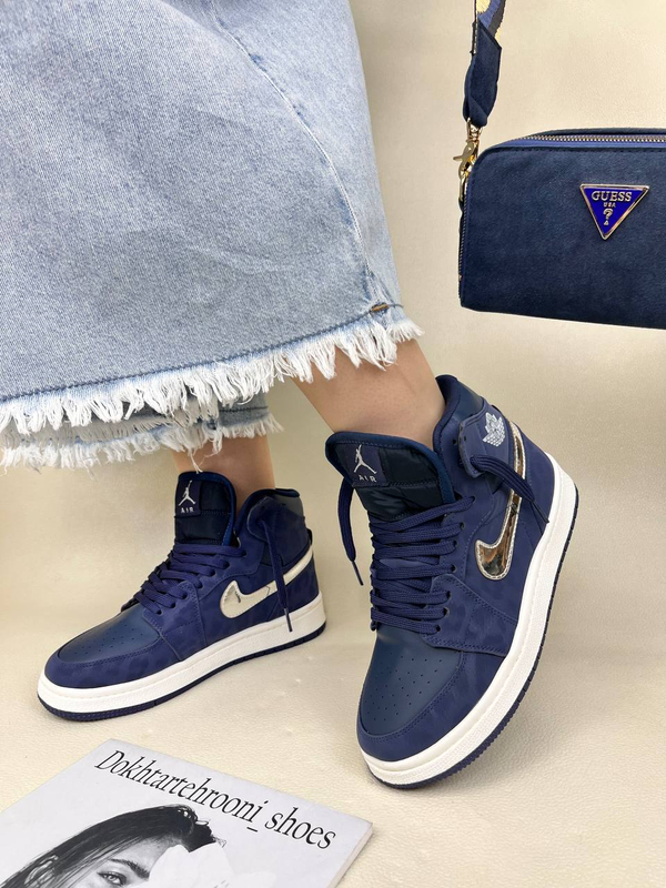 کتونی ونس زنانه نیو ایر جردن وان پانتر 💙 نایک NIKE AIR JORDAN Panter کد 1749دختر طهرونی