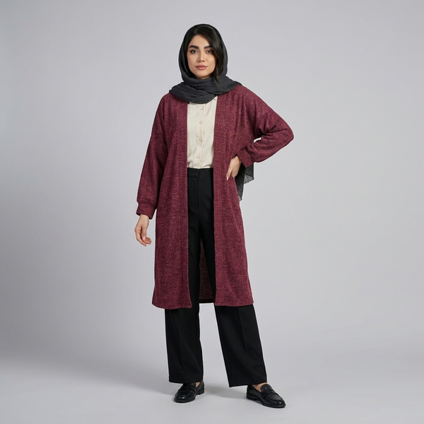 مانتو زنانه موهر بیسکویتی پاییزی کد 85