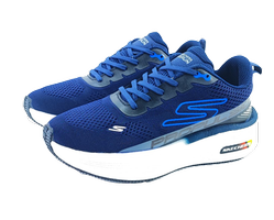کفش اسپرت و روزمره مردانه تمام وارداتی برند اسکچرز Skechers مدل رانینگ سرمهای