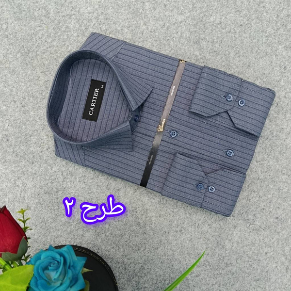 پیراهن مردانه راه راه استین بلند سایز M تا 2XL | پیراهن کلاسیک مردانه راه راه در 5 طرح | پیراهن مردانه رسمی راه راهBB2