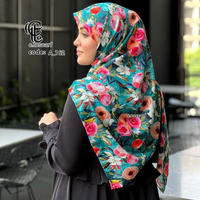 خرید روسری نخ کاستوم طرح فلور قواره 140 بزرگ