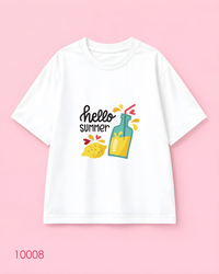 خرید تیشرت اورسایز طرح Hello Summer