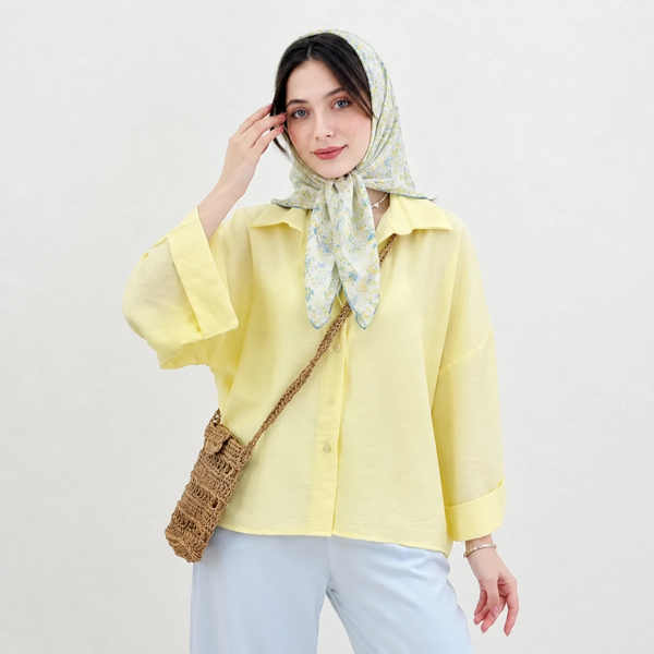 خرید شومیز زنانه آستین دوبل کره ای با طراحی مدرن 