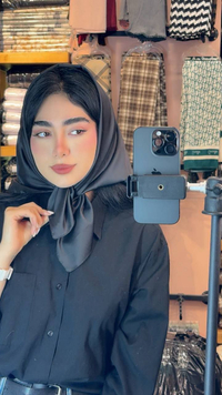 روسری زنانه مینی اسکارف ساتن قواره 70 سانتیمتر