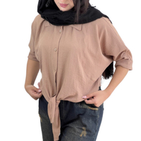 خرید شومیز باکسی گره ای
