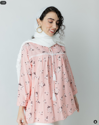 تونیک زنانه گلدار میخک کد 272